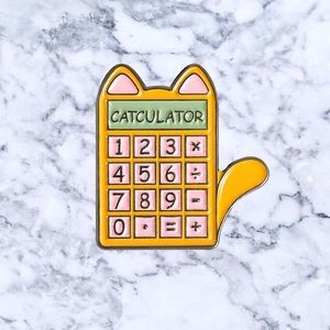 Catculator Enamel Pin